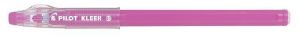 Kuličkové pero &quot;Kleer&quot;, růžová, 0,35mm, uzavíratelné, čiré, vymazatelné, PILOT