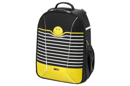 Batoh be.bag AIRGO Smiley B&Y Strip SM HERLITZ (školní-studentský batoh)
