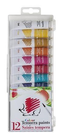 Temperové barvy "Süni", 12 barev, ICO