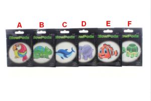 Svítící placky zvířátka 6 druhů