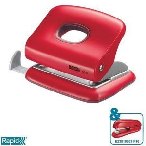 Děrovačka "FC20", červená, malá, 20 listů,RAPID