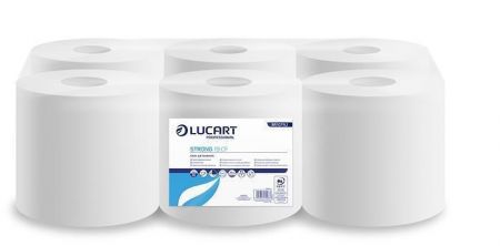 Papírová utěrka "Strong 19 CF", sněhově bílá, role, středové odvíjení, 2-vrstvá, LUCART