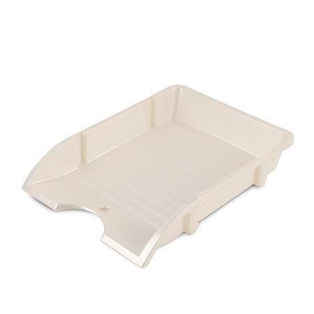 Odkladač &quot;Solid&quot;, bílá perleťová, nerozbitný, DONAU