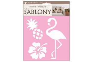 Kreativní šablony - plameňák 18x17,5cm