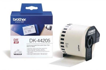 Páska pro QL štítkovač, odnímatelná, papírová, 62 mm x 30,48 m, BROTHER