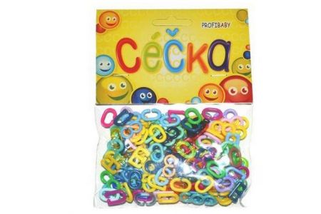 Céčka barevná v sáčku a jiné tvary 150ks