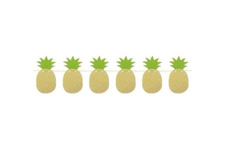 Glitrová girlanda Ananas 10,5x20x250cm