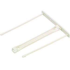 Archivační spony, plastové, bílé, 100mm, FELLOWES