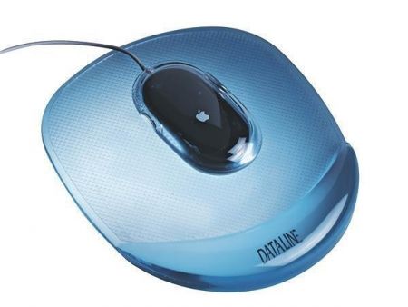 Gelová podložka pod myš "Crystal", transparentní modrá, ESSELTE