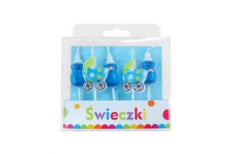 Dortové svíčky kočárek 5ks