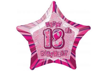 Balónek foliový 20" 50,8cm HAPPY BIRTHDAY