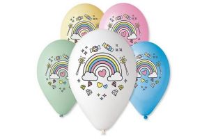 Balónky nafukovací Jednorožec 30cm 12&quot; 5ks