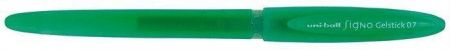 Gelové pero "UM-170", zelená, 0,7mm, s uzávěrem, jednorázové, UNI