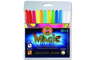 KOH-I-NOOR Souprava přebarvitelných popisovačů 10+2