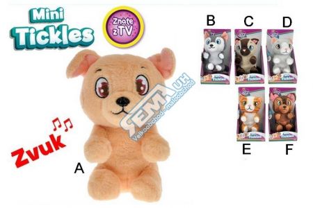 Mini Tickles plyšové zvířátko 16cm na baterie se zvukem a smějící se