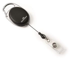 Držák jmenovek "Style", černá, výsuvný, na patent, DURABLE