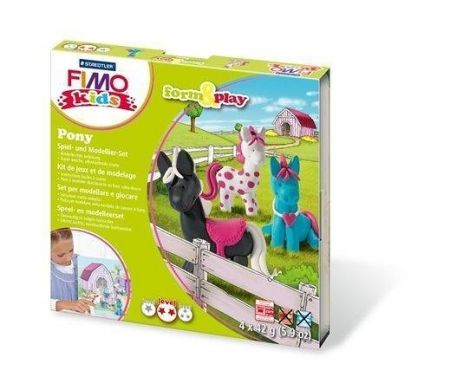 Sada FIMO® 8034 kids form&amp;play "Pony" Poníci