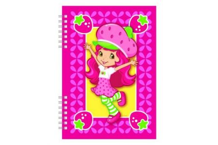Zápisník A5 s vazbou twin wire Strawberry + kuličkové pero