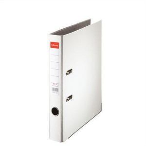 Pákový pořadač "Economy", ochranné spodní kování, bílá, 50 mm, A4, PP/karton, ESSELTE