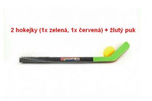 Hokejka 2 ks s pukem plast 70cm