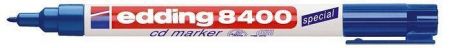 Permanentní popisovač na CD/DVD "8400", modrá, 0,5-1mm, EDDING