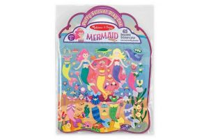 Melissa &amp; Doug - Adhezní sešit se samolepkami- Mořská panna