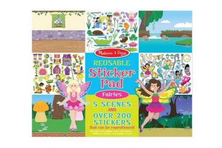 Melissa & Doug - Blok adhezními samolepkami - Víly