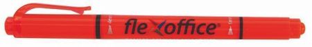 Zvýrazňovač "HL01", oranžová, 1,0/4,0 mm, oboustranný, FLEXOFFICE