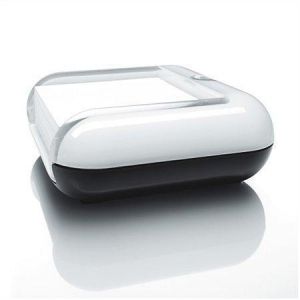 Stojánek na papírové bločky plastový, 76x76 mm, SIGEL "EyeStyle", bílý