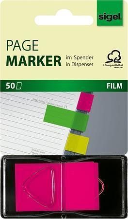 Záložky "Z", 50 lístků, 25x45, SIGEL, růžové