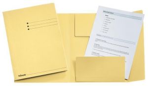 Desky s chlopněmi "Manilla", žlutá, PP, A4, ESSELTE