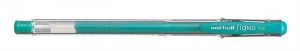 Gelové pero "UM-100", zelená, 0,7mm, s uzávěrem, UNI
