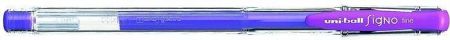 Gelové pero "UM-100", fialová, 0,7mm, s uzávěrem, UNI