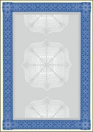 Papír s motivem Diplom, modrá, A4, 185g, SIGEL