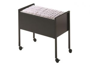 Pojízdná kartotéka "Economy 80", černá, DURABLE