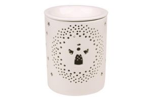 Aroma lampa svícen porcelán, bílá s andělem
