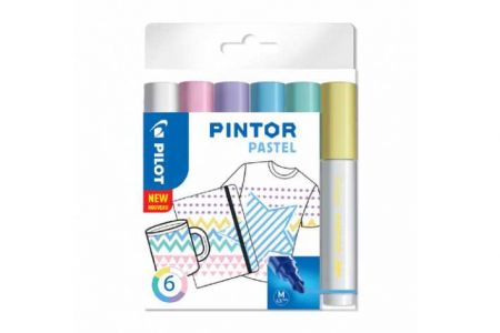 Pintor popisovač Medium sada 6ks Pastel