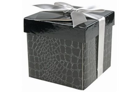 Dárková krabička skládací s mašlí XS 10x10x10 cm 