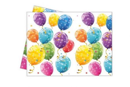 Ubrus plastový "Veselé balónky" 120x180 párty