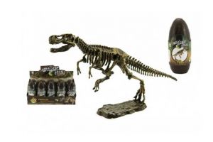 Vejce dinosaurus 3D kostra plast 18cm