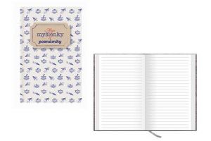 Notes linkovaný - A6 - lamino - Myšlenky / BU068-5 / Baloušek tisk