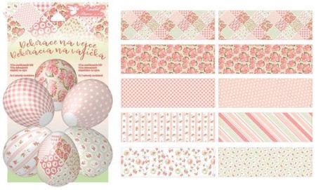 Smršťovací dekorace na vejce dekupáž 10 ks