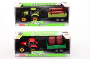 Traktor + přívěs 4 druhy střední