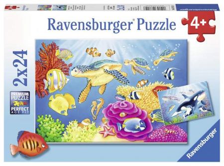 Puzzle Pod mořem 2x24 dílků