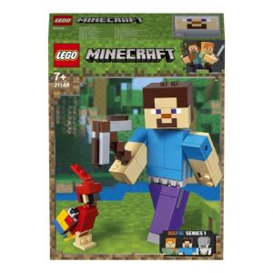 Lego Minecraft 21148 velká figurka: Steve s papouškem