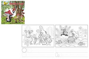 Omalovánky čtvercové Krtek v lese