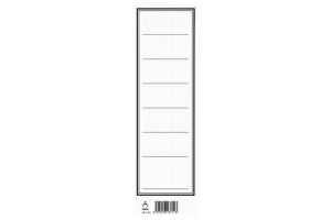 Etikety na šanony - široké - vysoce lesklé