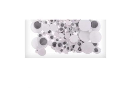 Oči pohyblivé kulaté mix velikostí 105ks