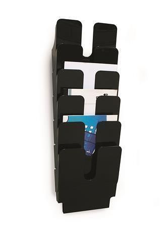 Držák na letáky "FLEXIPLUS 6", černá, A4, nástěnný, stojící, DURABLE