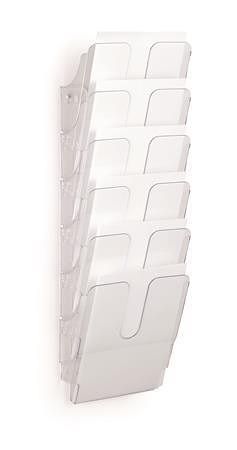 Držák na letáky "FLEXIPLUS 6", průsvitná, A4, nástěnný, stojící, DURABLE